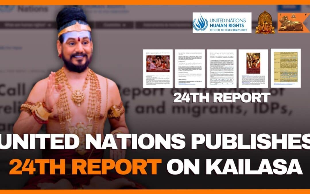 联合国在其第24份关于宗教或信仰自由的报告中重申凯拉萨的法理国家地位